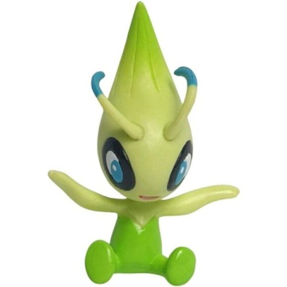 Celebi Pokemon 2010 Heartgold & SoulSilver Mini Toy 2.5" Figure Series 19 - Picture 1 of 6